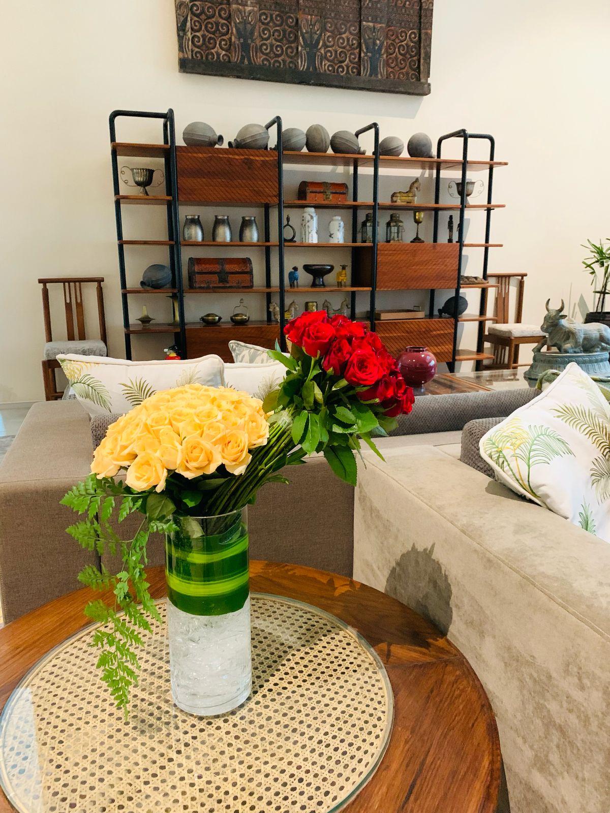 50 Roses Vase Arrangement by BloomsOnly, Pune's number 1 flower delivery website