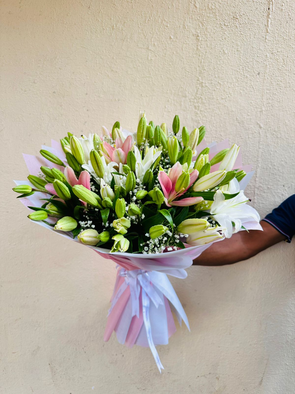 Blush and Bloom Bouquet - Blooms Only