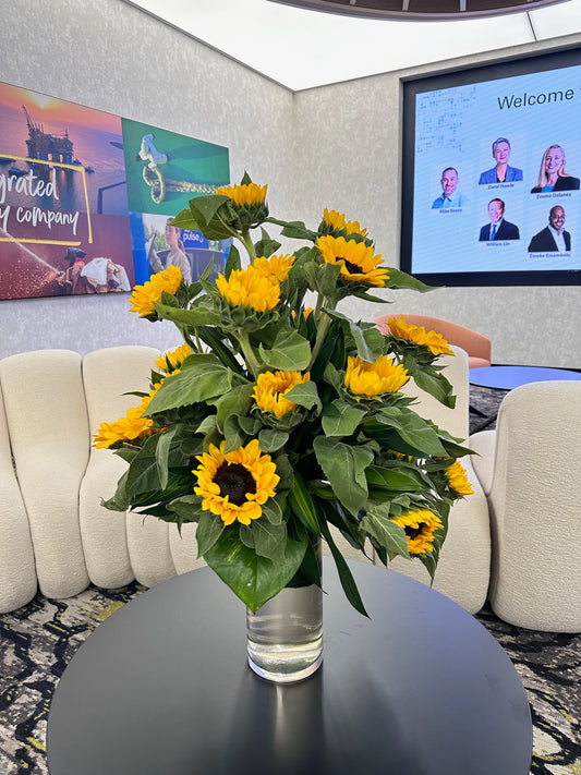 25 Sunflower Vase Arrangement